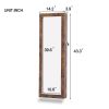 Fashion Simple Jewelry Storage Mirror Cabinet Can Be Hung On The Door Or Wall RT