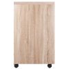 Kenner 5-Drawer Cabinet; Reclaimed Wood and White