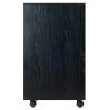 Halifax Wide Storage Cabinet; 5-Drawer; Black