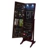 Freestanding Wooden Jewelry Cabinet - With LED Lights