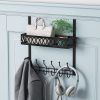 Door Hook Organizer, Towel Rack On Door, Umbrella On Door Hook,Hooks&Racks Black