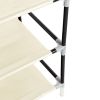 10 Tiers Shoe Rack with Dustproof Cover Closet Shoe Storage Cabinet Organizer Beige