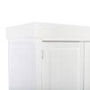 FCH Single Drawer Double Door Storage Cabinet White