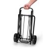 Folding Luggage Cart, Black, 39" x 13" (15" Platform), 3lbs Empty, 75lbs Capacity