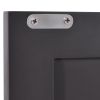 Bathroom Cabinet Triangle Corner Storage Cabinet with Adjustable Shelf Modern Style MDF Board; Black Brown