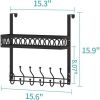 Door Hook Organizer, Towel Rack On Door, Umbrella On Door Hook,Hooks&Racks Black