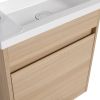 Wall Mounted Bathroom Vanity With Sink 17 Inch For Small Bathroom-BVC03216AWO