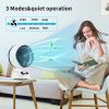 9" Air Circulator Fan, Desk Fan 90Â° Tilt & 60Â° Oscillating, Portable Table Fan with 3 Speeds Powerful Airflow Perfect for Bedroom Dorm Office, White