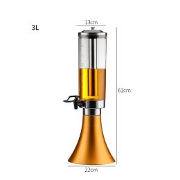 Special 3L For Wine Cannon Bar (Color: Gold)