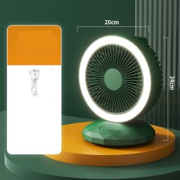 Multifunctional Foldable Air Circulation Fan (Option: Green-USB)