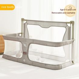 Newborn Multifunctional Small Bed Portable Protective Grating (Option: Basic Style M White Teeth)