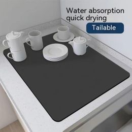 Coffee Machine Suction Cups And Plates Dry And Drain (Option: CD0061 7-40x 50cm)