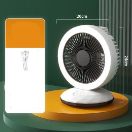 Multifunctional Foldable Air Circulation Fan (Option: White-USB)