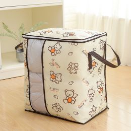 1pc Clothes Storage Bag; Household Quilt Bag; Quilt Storage Bag; Closet Organizer Clothing Storage Bag (Style: Angel Bear)