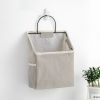 Simple Trendy Hanging Storage Bag; Double Side Pockets Organizer For Bedroom; Bathroom