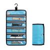 1pc Watch Band Storage Roll Holders Hanging Organizer For Watch Band Straps Accessories With 5 Zippered Clear Pockets