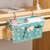 1pc Bedside Storage Bag With Pockets; Fabric Hanging Storage Organizer; Dormitory Upper And Lower Floor Storage Bag; Bedroom Storage Bag