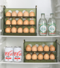 Egg Holder for Refrigerator, Egg Storage Box for Fridge, Flip Fridge Egg Tray Container