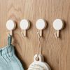 10pcs Creative punch-free wall stickers decorative paste coat hook wall hanging wall