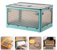 Household Clothes Quilt Storage Folding Plastic Transparent Wardrobe Storage and Finishing Boxes