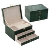 Jewelry Box for Women 3 Layer Girls Jewelry Organizer Box with 2 Drawers for Ring Necklace Bracelet Earring