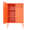 Metal Storage Locker Cabinet, Adjustable Shelves Free Standing Ventilated Sideboard Steel Cabinets for Office,Home