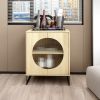 Storage Cabinet with Glass Door, Sideboard Buffet Cabinet for Kitchen,Dining Room