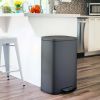 13.2 Gallon Trash Can;  Rectangular Step On Kitchen Trash Can