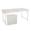 US Stock Home Use Aluminum Alloy Portable Folding Table White Outdoor Picnic Camping Dining Party Indoor RT