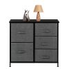 Dresser Organizer With 5 Drawers, Fabric Dresser Tower For Bedroom, Hallway, Entryway, Closets