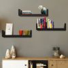 Set of 3 Floating Display Shelves Ledge Bookshelf Wall Mount Storage Home DÃ©cor