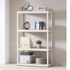 Storage Shelves - 4 Tier Adjustable Garage Storage Shelving;  Heavy Duty Metal Storage Utility Rack Shelf Unit for Warehouse Pantry Closet Kitchen