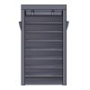 10 Tiers Shoe Rack with Dustproof Cover Closet Shoe Storage Cabinet Organizer RT