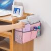 1pc Dormitory Bedside Storage Hanging Bag; Bedroom Upper Bunk Bedside Fabric Storage Bag; Over The Door Hanging Storage Organizer