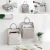 Simple Trendy Hanging Storage Bag; Double Side Pockets Organizer For Bedroom; Bathroom