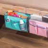 1pc Dormitory Bedside Storage Hanging Bag; Bedroom Upper Bunk Bedside Fabric Storage Bag; Over The Door Hanging Storage Organizer