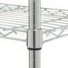 4 Shelf Steel Wire Shelving Tower with Caster 16"Dx16"Wx57.4"H