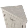 Triangle Bathroom Storage Cabinet with Adjustable Shelves;  Freestanding Floor Cabinet for Home Kitchen