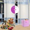 4 Pack Foldable Storage Cube Bins Cloths Closet Space Organizer Basket Shelves Box