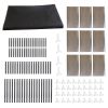 10 Tiers DIY Shoe Cabinet Dustproof Easy Assemble Tidy Shoe Rack Non-Woven Fabric Holding 27 Pair Shoes Brown