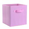 4 Pack Foldable Storage Cube Bins Cloths Closet Space Organizer Basket Shelves Box