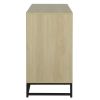 Storage Cabinet with Glass Door, Sideboard Buffet Cabinet for Kitchen,Dining Room