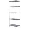 36"W x 16"D x 72"H 5-Shelf Wire Shelving Unit; White