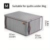 Large Capacity Houndstooth Storage Bag; Zipper Dustproof Organizer For Closet; Reusable Bag