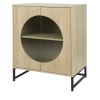 Storage Cabinet with Glass Door, Sideboard Buffet Cabinet for Kitchen,Dining Room