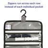 1pc Watch Band Storage Roll Holders Hanging Organizer For Watch Band Straps Accessories With 5 Zippered Clear Pockets