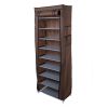 10 Layer 9 Grid Shoe Rack Shelf Storage Closet Organizer Cabinet Multiple Colors