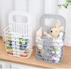 Wall-Mounted Laundry Basket Folding Storage Basket, Storage Bins Space Saving with Handle for Organizing Home Clothes Towels and Toys