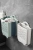 Foldable Plastic Laundry Basket Flexible Hampers with Handle for Hanging