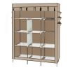 69" Wardrobe Portable Closet Storage Organizer Clothes Non-woven Fabric Wardrobe